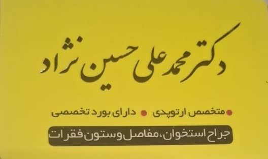 دکتر محمد علی حسین نژاد
